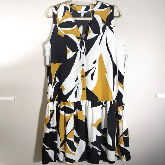 Nine West Dresses & Skirts - Women's Nine West Button Front Ruffle Hem Dress